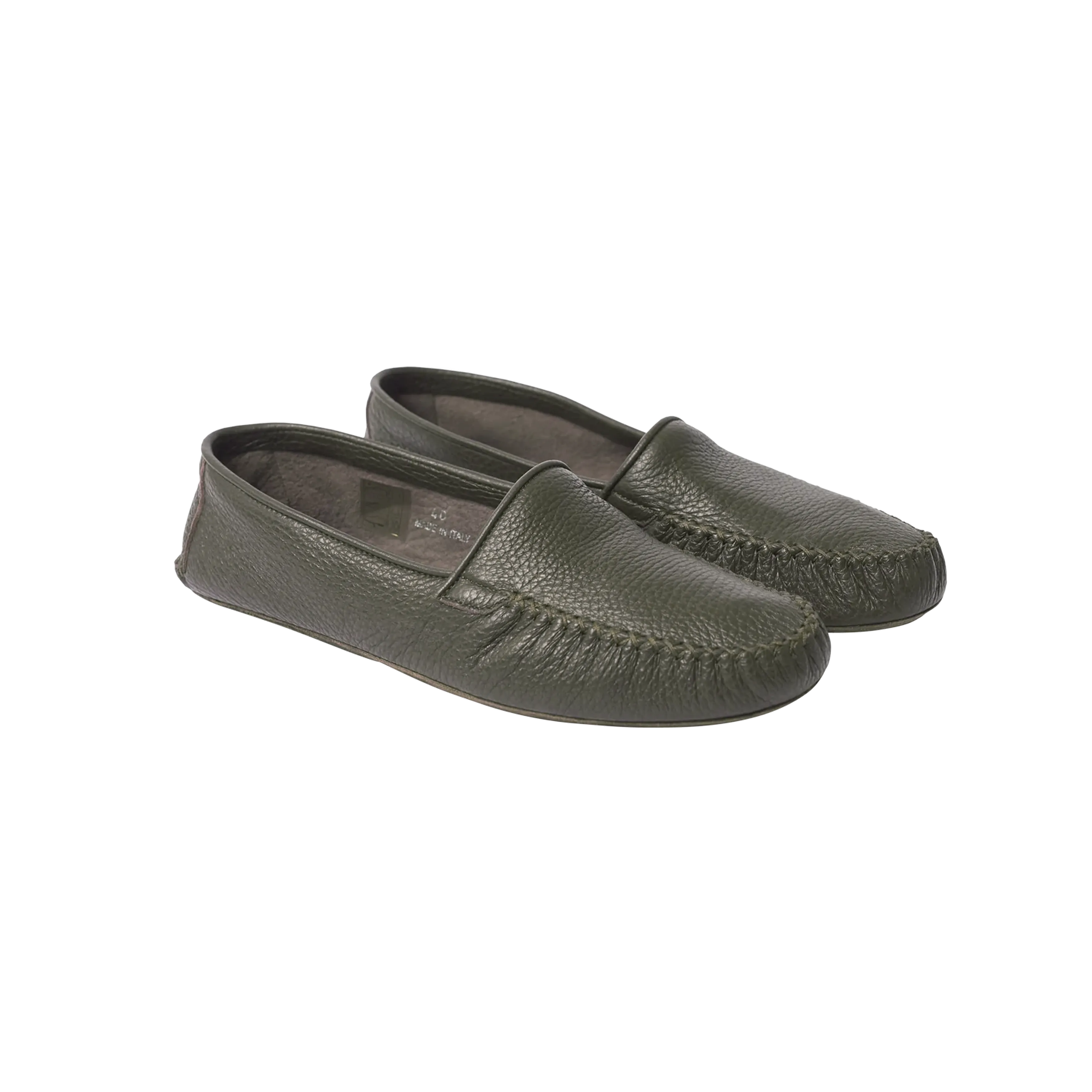 Soft Moccasin - Olive Deerskin