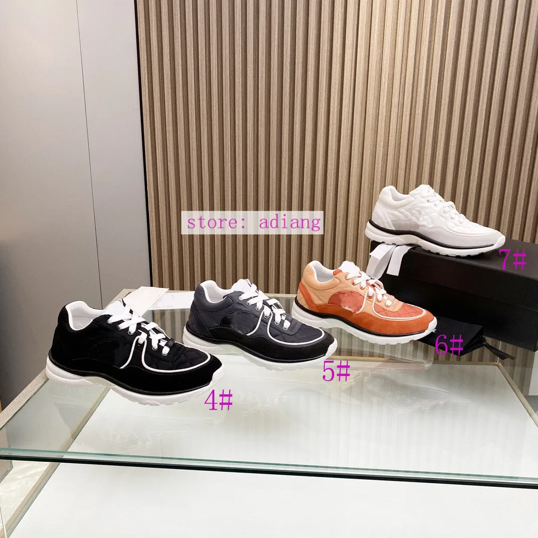 tweed & chamois lace up casual shoes fashion flats women 2023 35-40 high quality