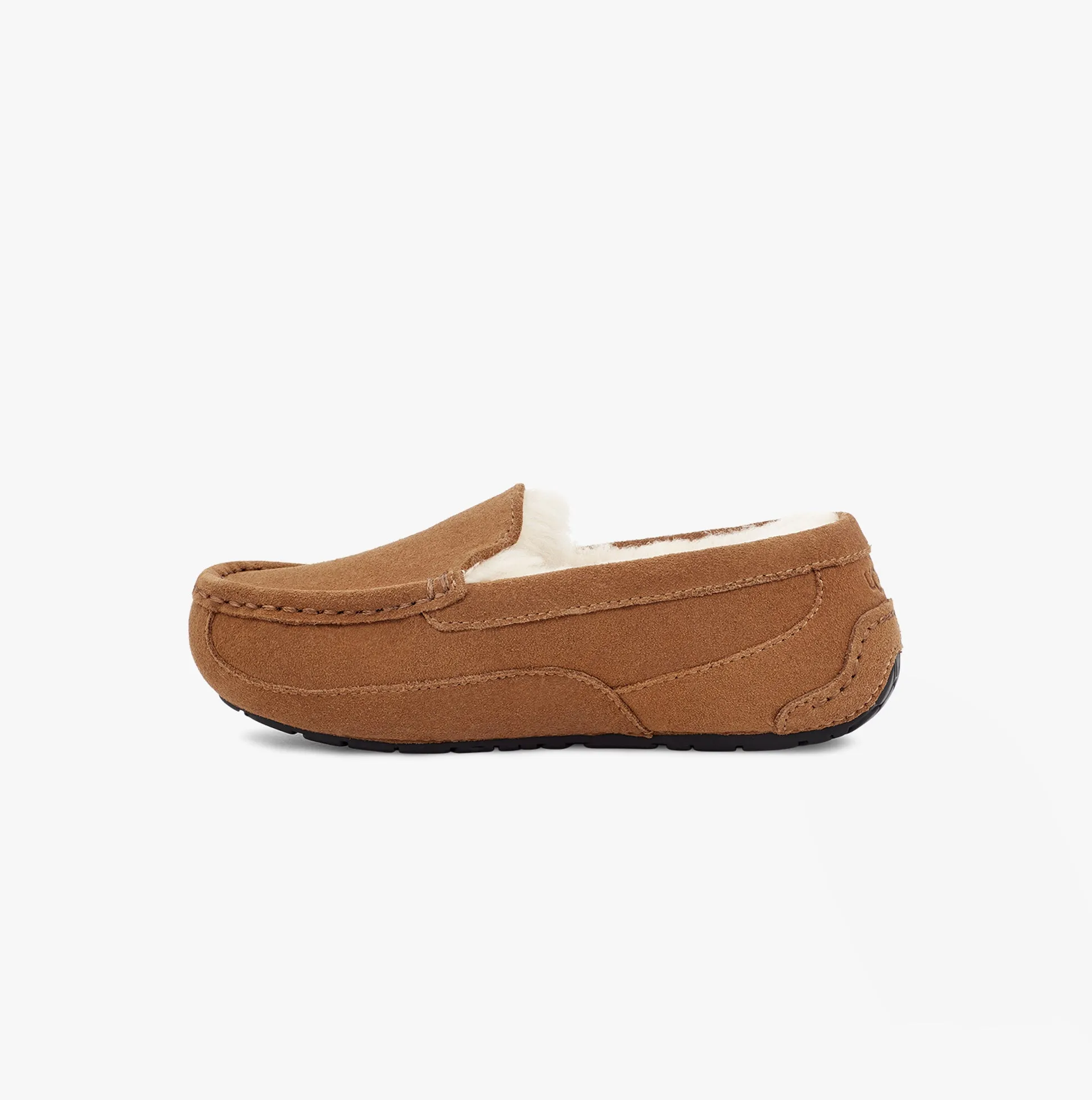 UGG ASCOT Unisex Kids Slippers Chestnut Suede