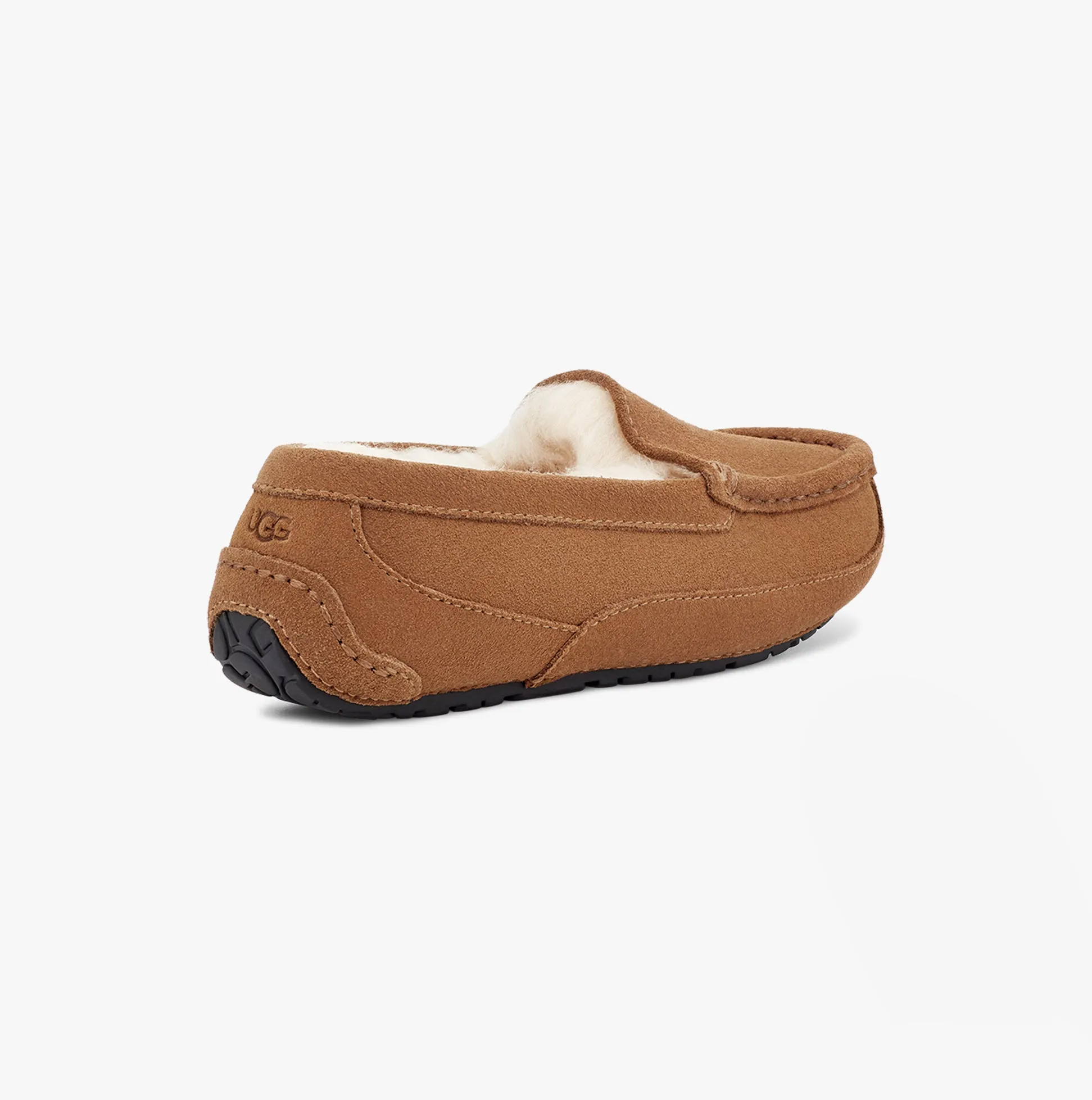 UGG ASCOT Unisex Kids Slippers Chestnut Suede
