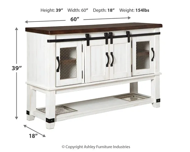 Valebeck Counter Height Dining Table and 4 Barstools with Storage