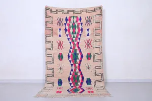 Vintage Berber Rug - Handwoven Moroccan Treasure 4.2 X 8.1 Feet