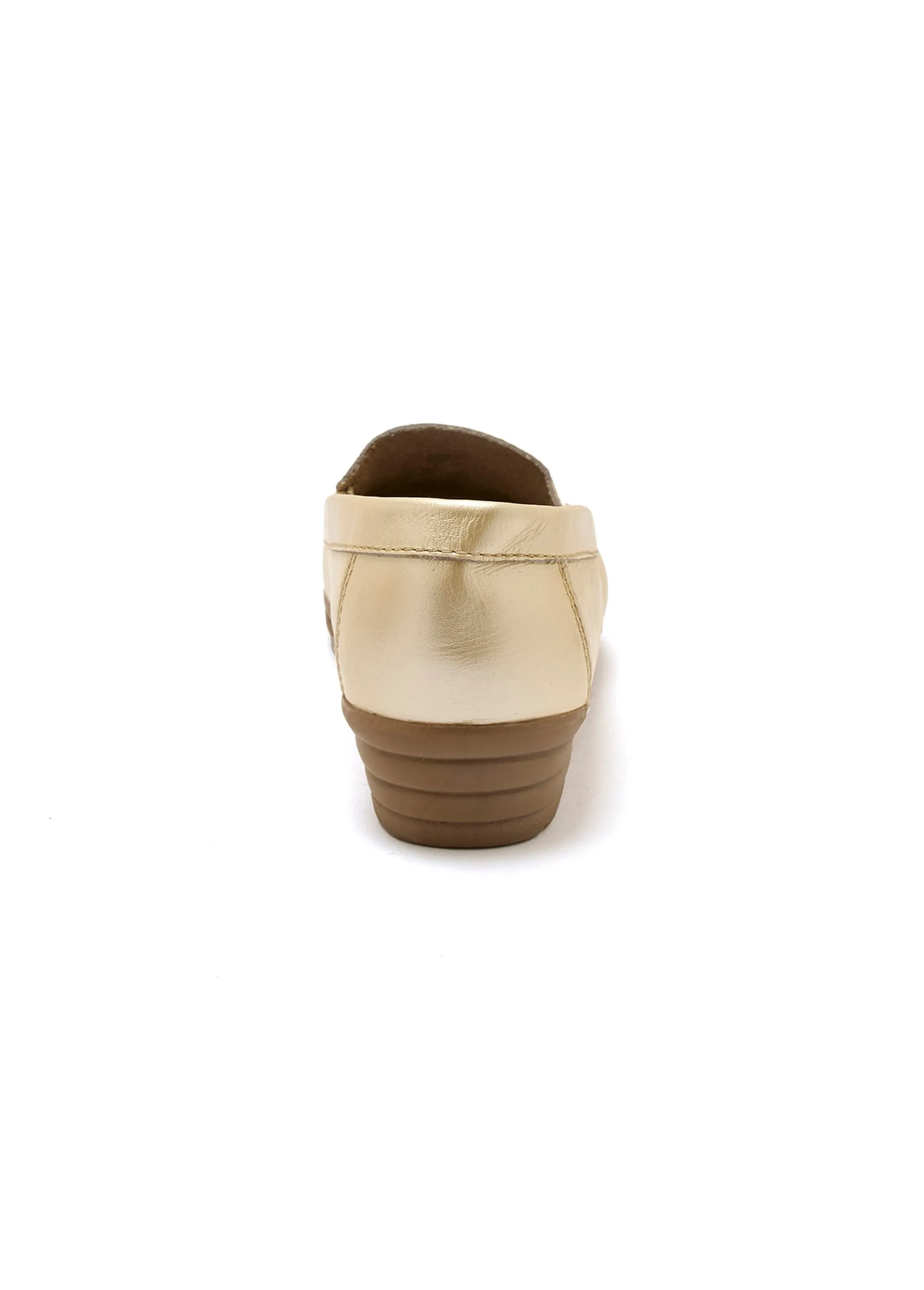 Wide width leather moccasins