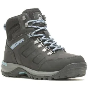 Wolverine Women's Chisel 6" Soft Toe Waterproof Slip Resistant Work Boot -Black- W230032