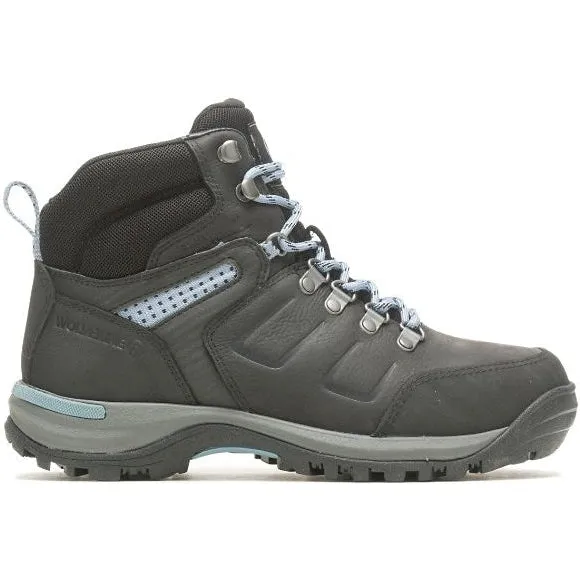 Wolverine Women's Chisel 6" Soft Toe Waterproof Slip Resistant Work Boot -Black- W230032