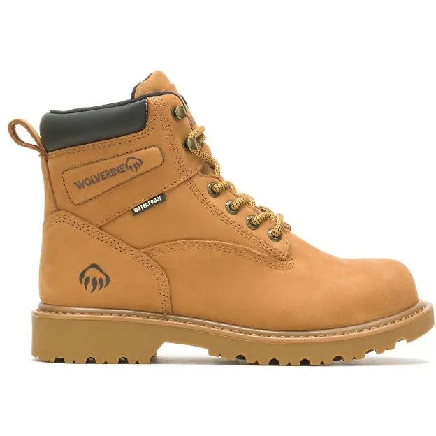 Wolverine Women's Floorhand 6" Waterproof Soft Toe Work Boot - Wheat - W220014