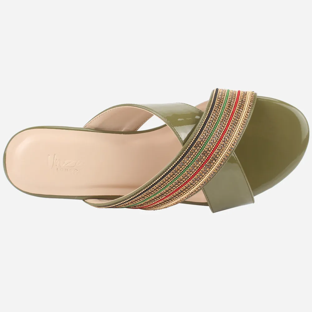 Women "BRIGITTA" Casual Flat Slippers