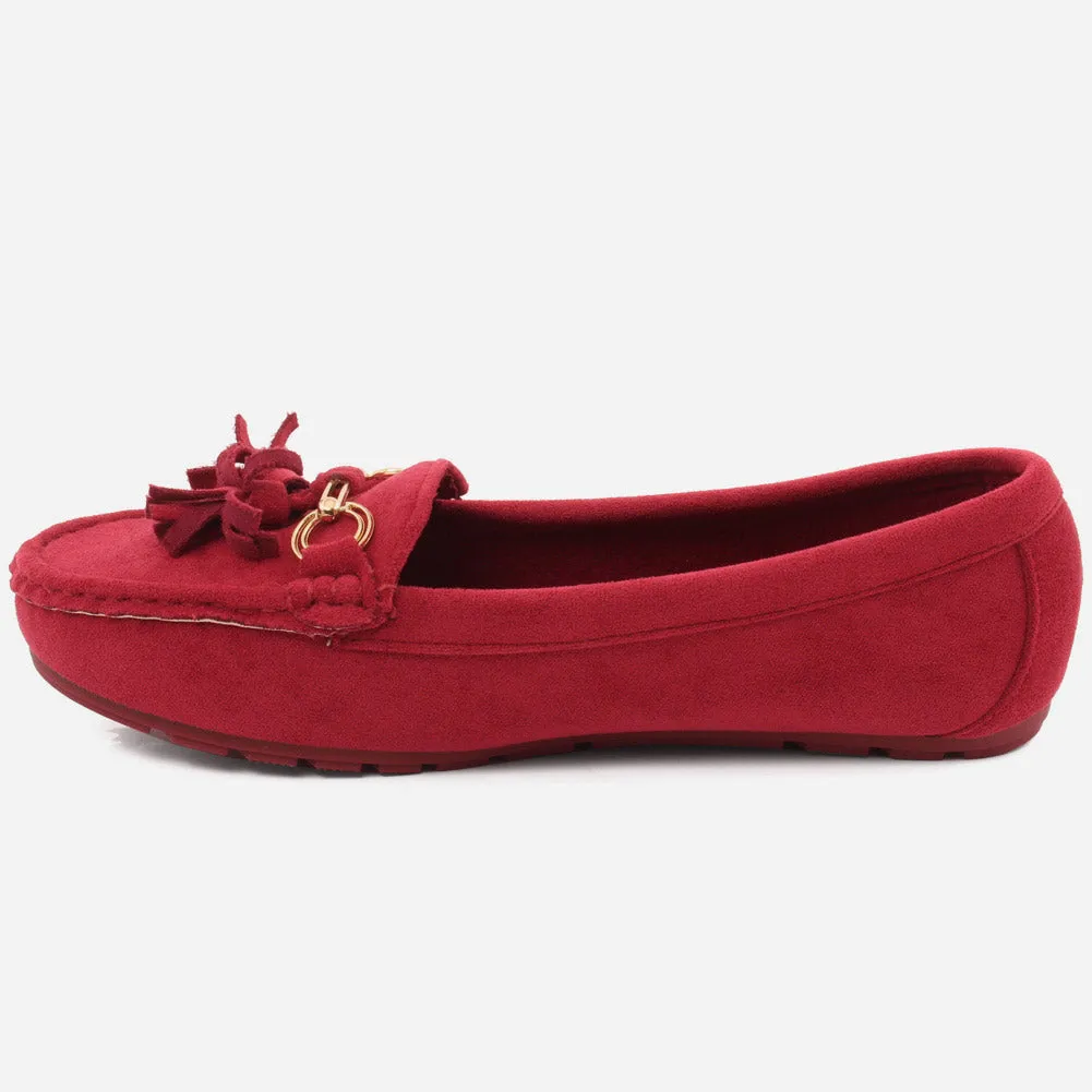 WOMEN "LEA" COMFORT SUEDE MOCCASINS