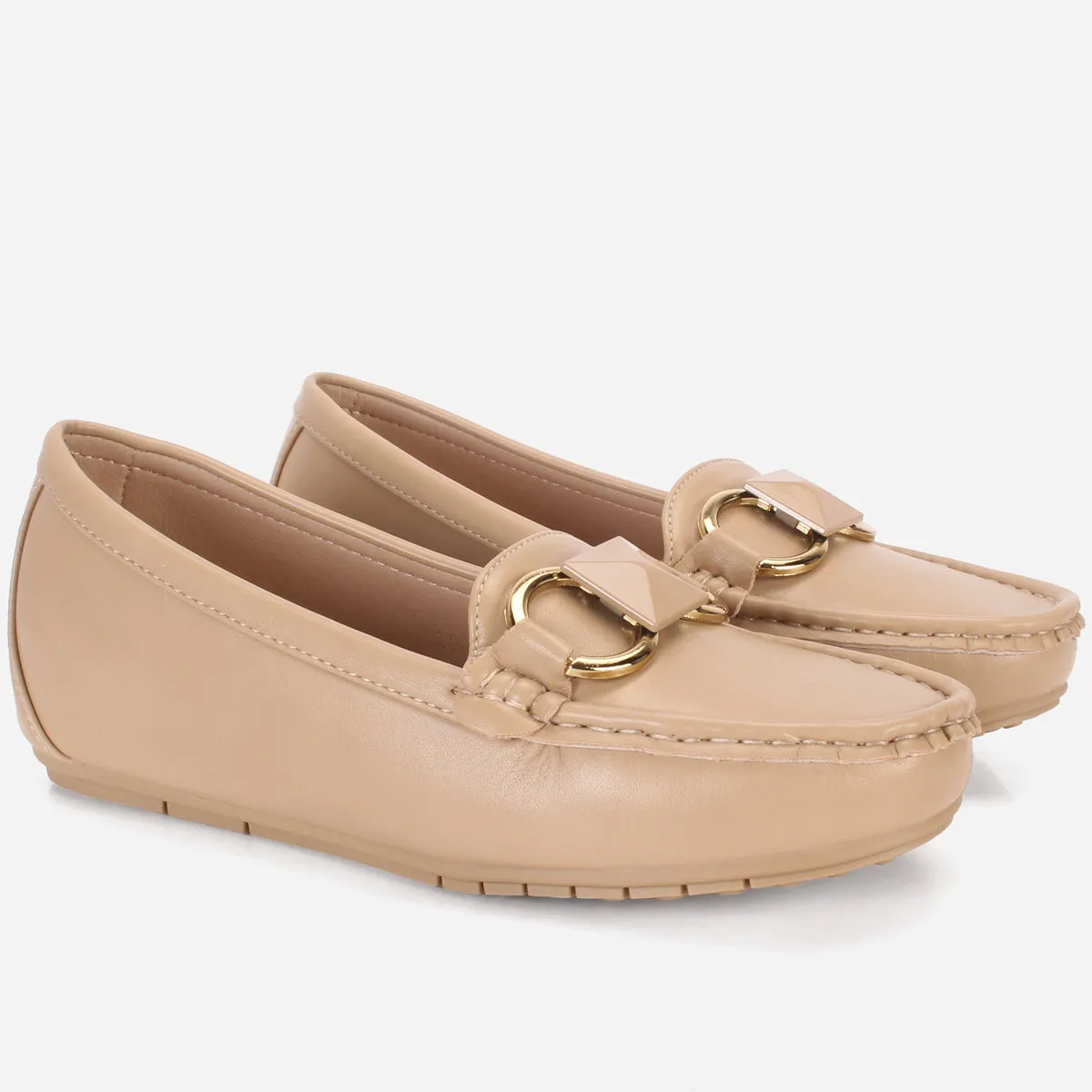 Womens "HERMEIN" Low Wedge Moccasins