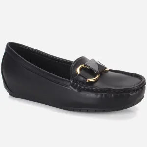 Womens "HERMEIN" Low Wedge Moccasins