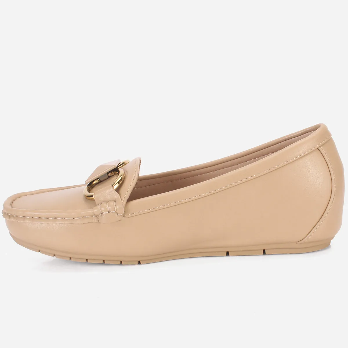 Womens "HERMEIN" Low Wedge Moccasins