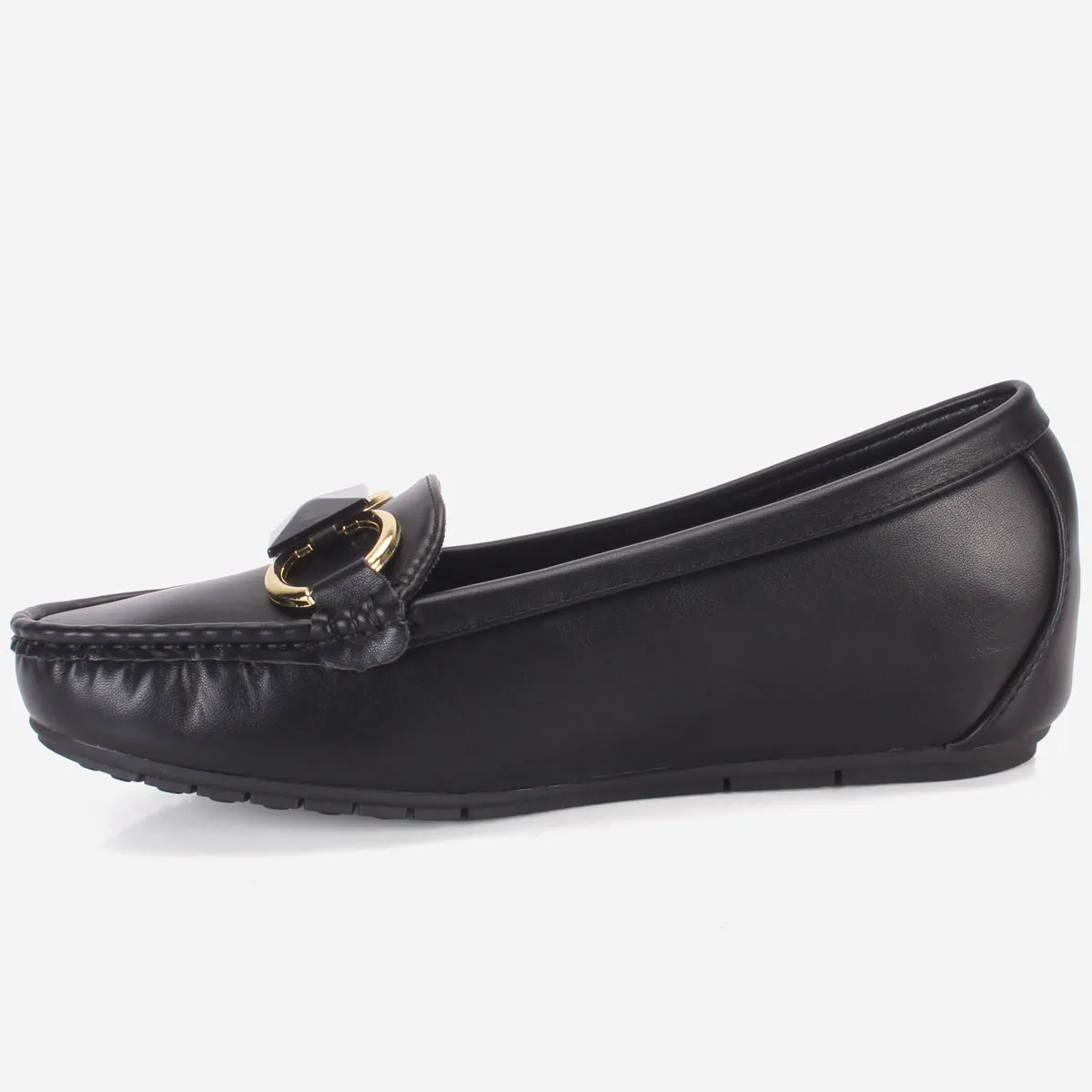 Womens "HERMEIN" Low Wedge Moccasins