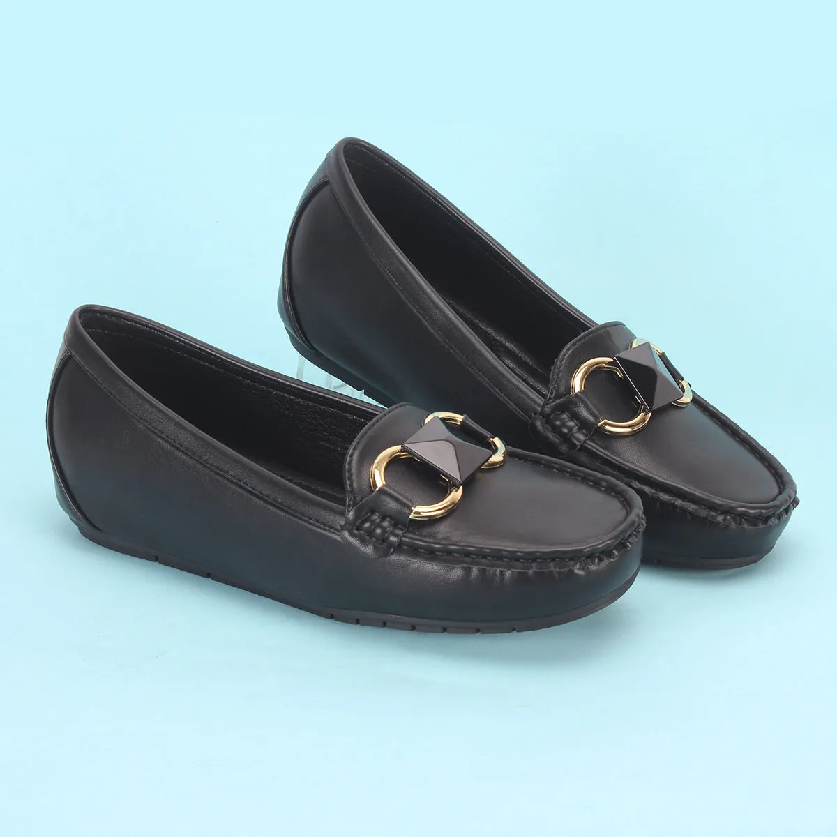 Womens "HERMEIN" Low Wedge Moccasins