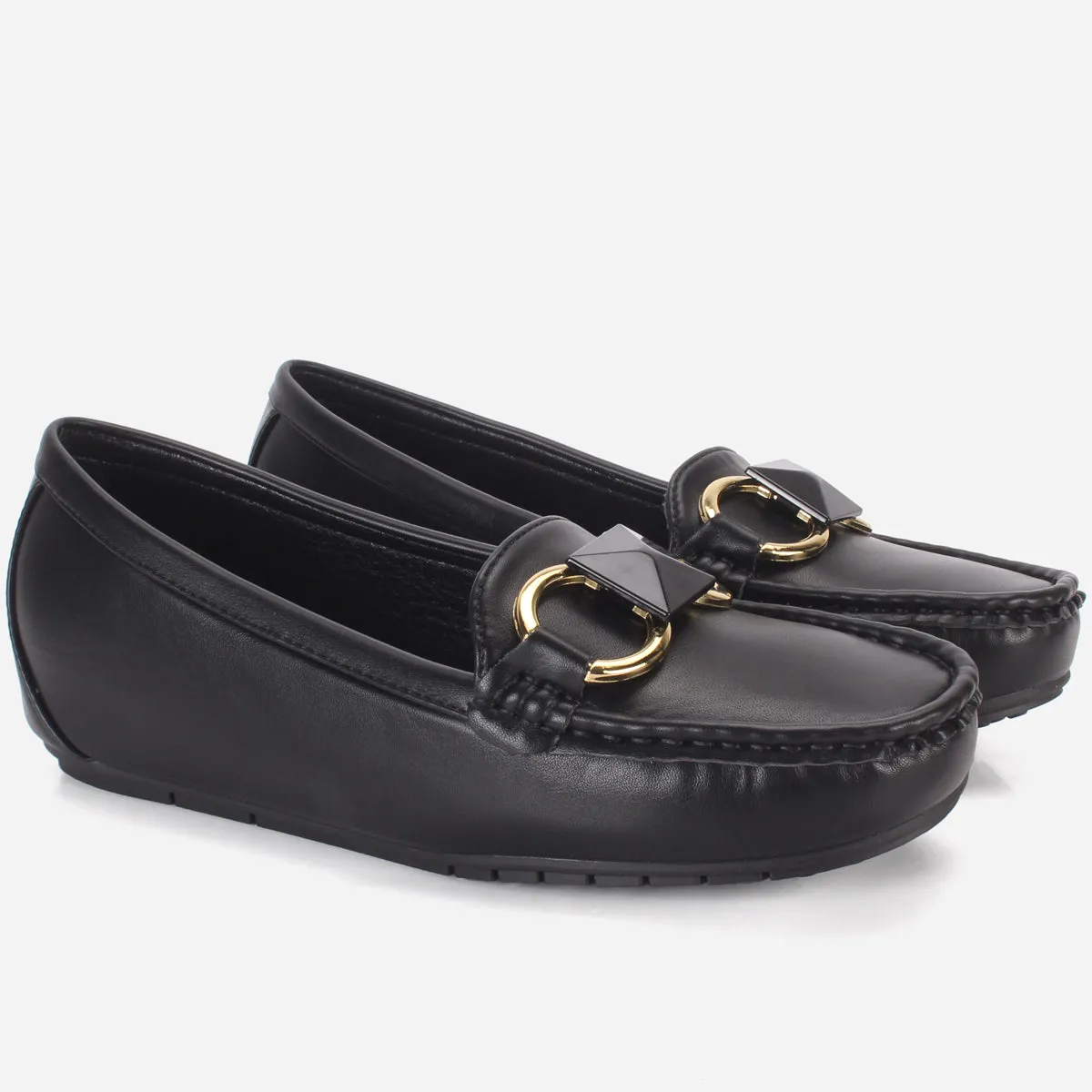 Womens "HERMEIN" Low Wedge Moccasins
