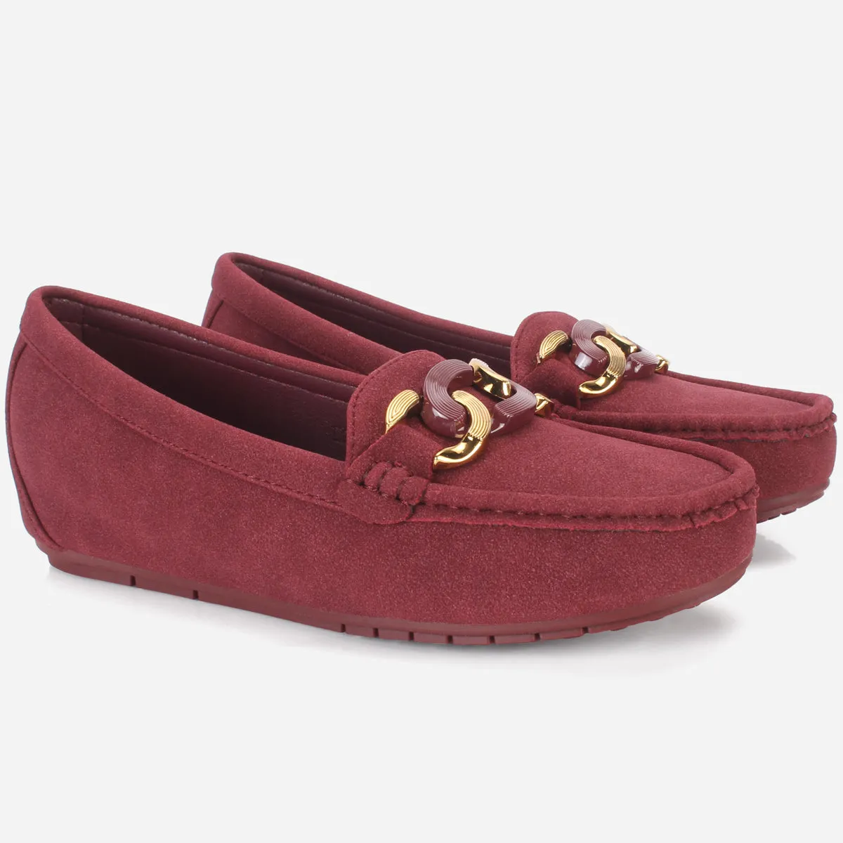 Womens "KADENCE" Low Wedge Moccasins