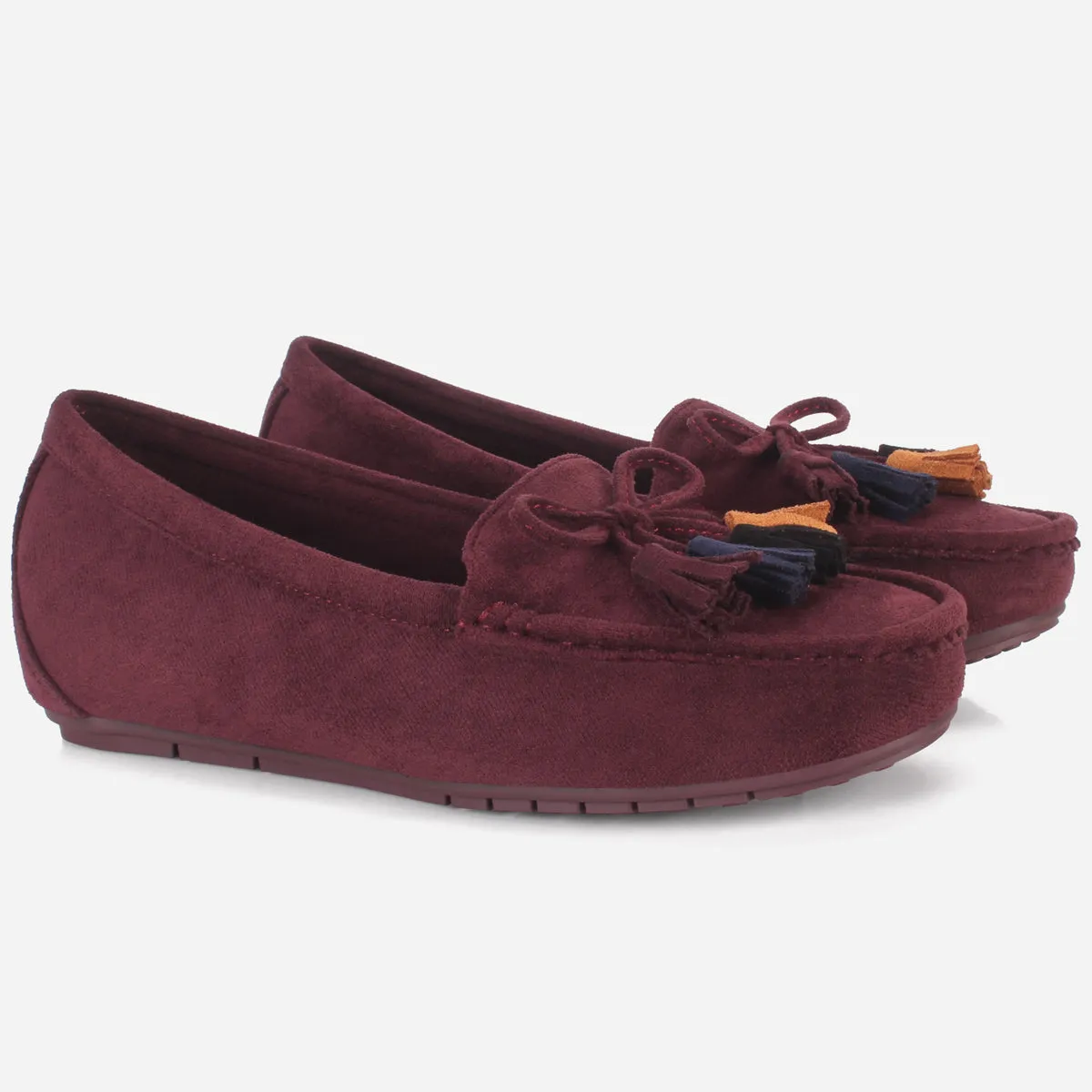 Womens "UNELI" Low Wedge Moccasins