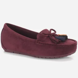Womens "UNELI" Low Wedge Moccasins