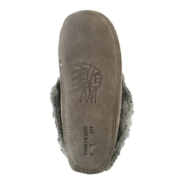 Women's Rabbit Fur Thunderbird Beaded Moccasins
