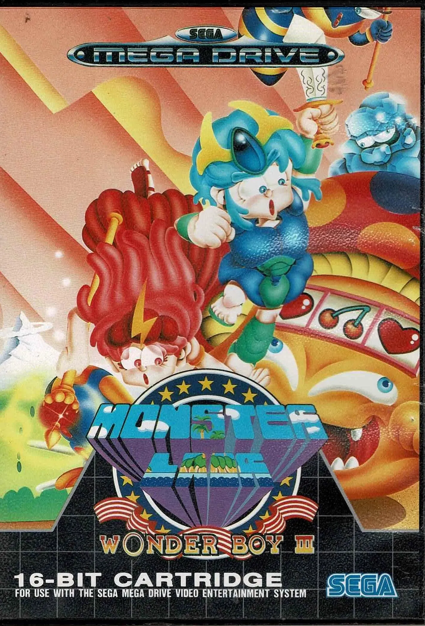 Wonder Boy 3 (kosmetiske fejl & u. manual)
